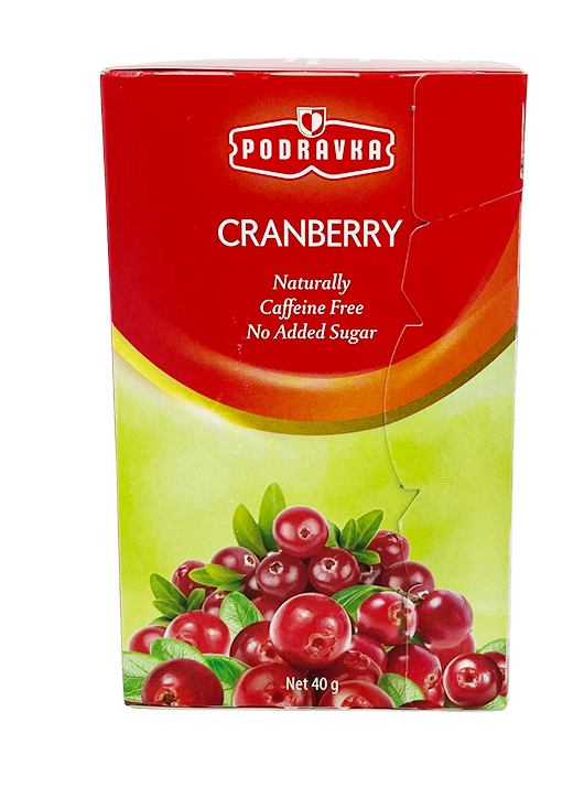 Podravka Cranberry Tea 40g - Gourmet Mix