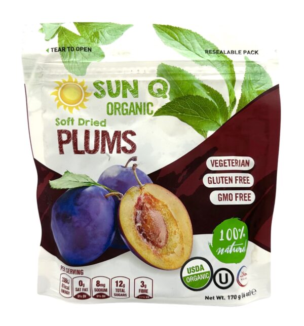 Sun Q Organic Soft Dried Turkish Plums